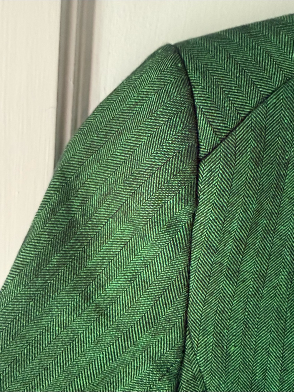 Veronica Beard Farley Linen Blend Dickey Jacket in Green - Picture 9 of 12